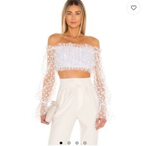 Majorelle Baby Bye Bye Top in White